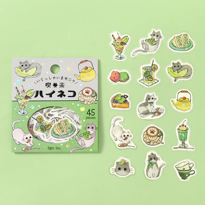 Flake Stickers - Irasshaimase nya~ Cafe Haineko