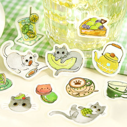 Flake Stickers - Irasshaimase nya~ Cafe Haineko