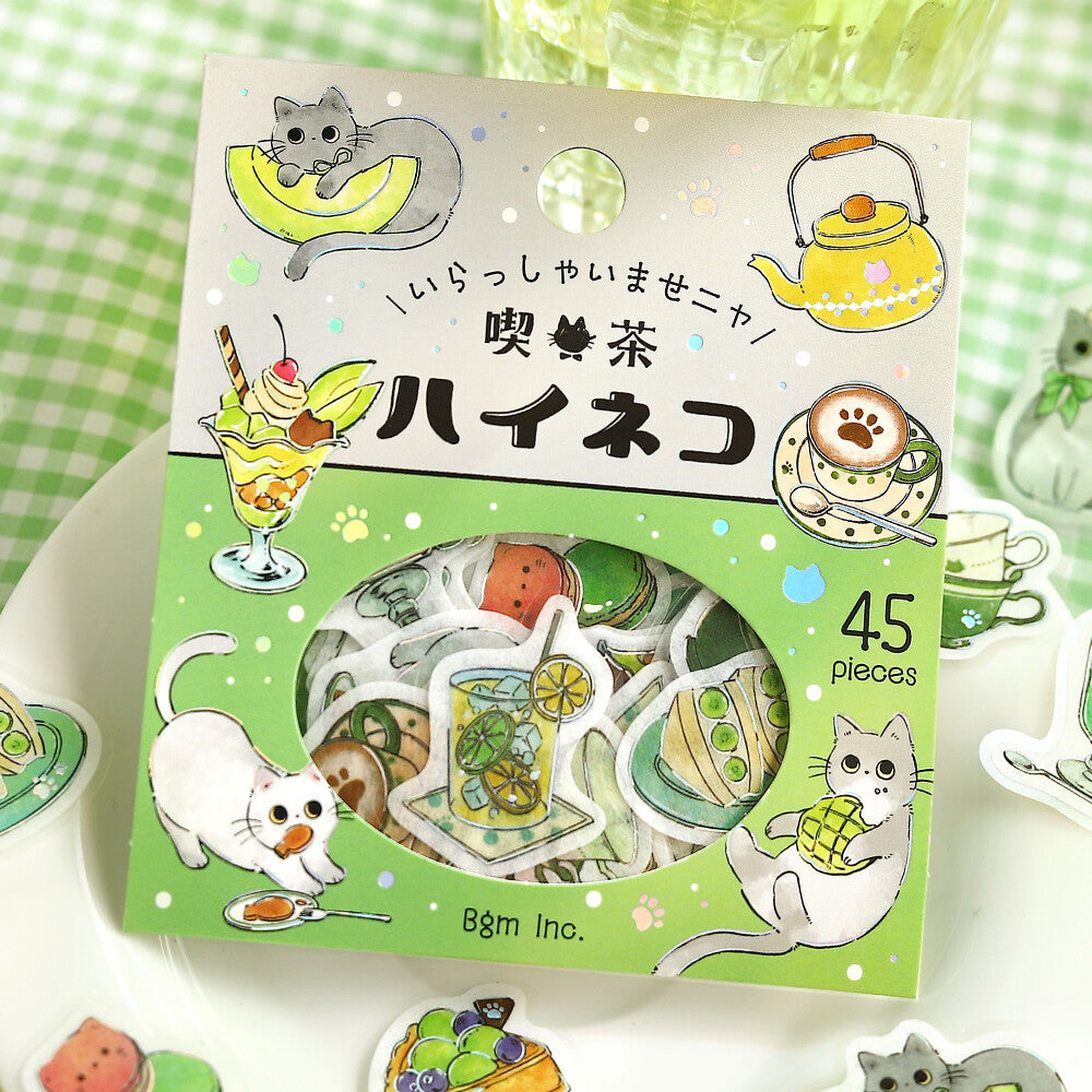 Flake Stickers - Irasshaimase nya~ Cafe Haineko