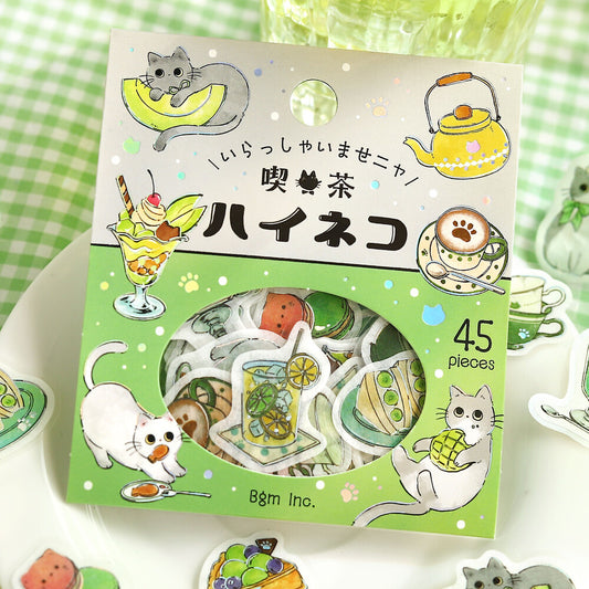 Flake Stickers - Irasshaimase nya~ Cafe Haineko