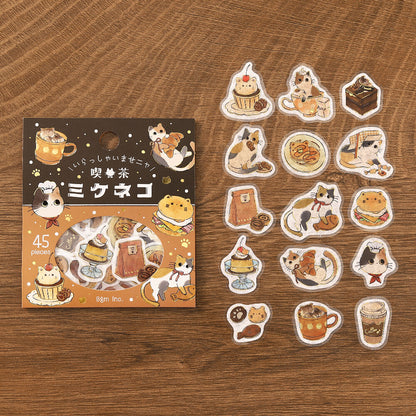 Flake Stickers - Irasshaimase nya~ Cafe Mikeneko