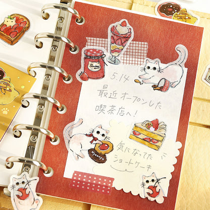 Flake Stickers - Irasshaimase nya~ Cafe Shironeko