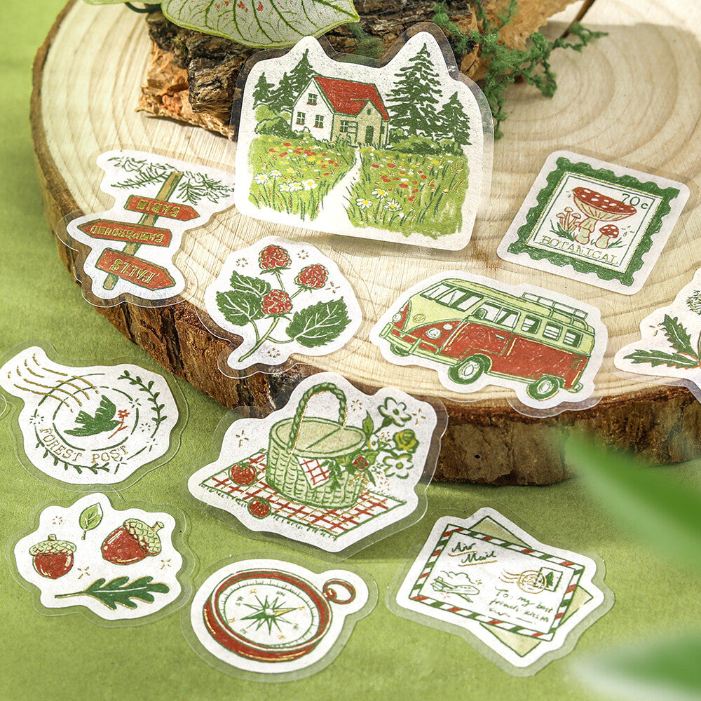 Flake Stickers - Fragment d'un voyage - Destination la forêt