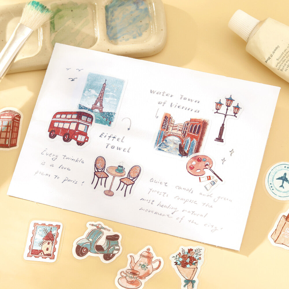 Flake Stickers - Fragment d'un voyage - Destination le monde