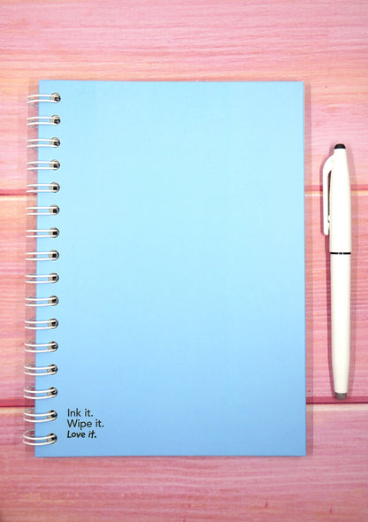 Agenda effaçable en papier-pierre - Blue version