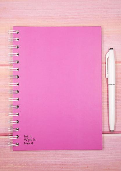 Agenda effaçable en papier-pierre - Pink version