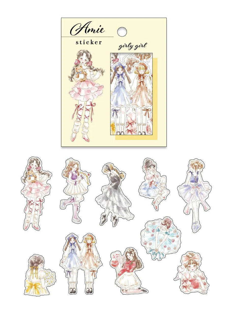 Flake Stickers - Amie - Girly Girl détails