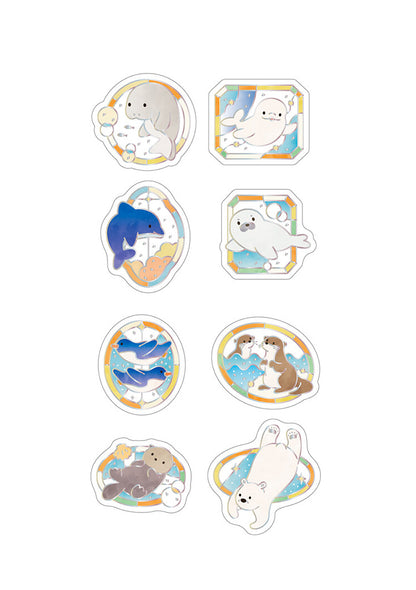 Shiny Aquarium stickers - Aqua friends