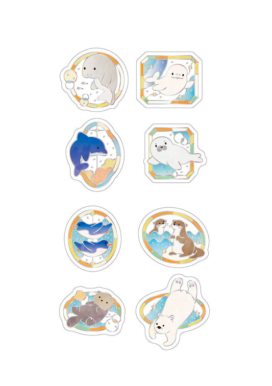 Shiny Aquarium stickers - Aqua friends