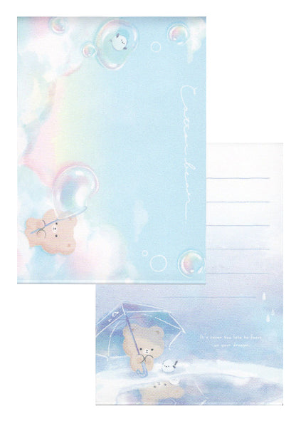 Memo pad - Cotton Bear Rain - pages