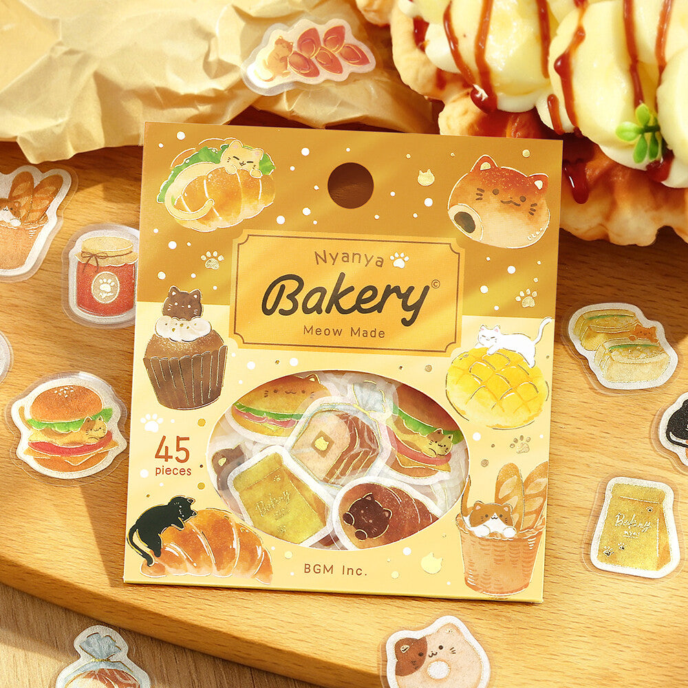 Flake Stickers - Itadakimasu nya~ Nyanya Bakery