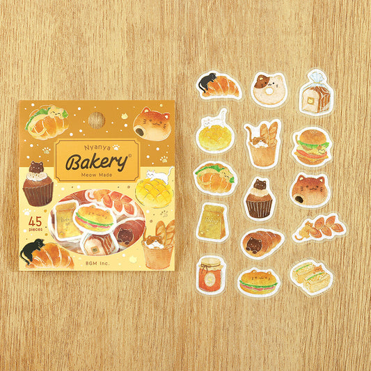 Flake Stickers - Itadakimasu nya~ Nyanya Bakery