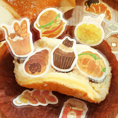 Flake Stickers - Itadakimasu nya~ Nyanya Bakery