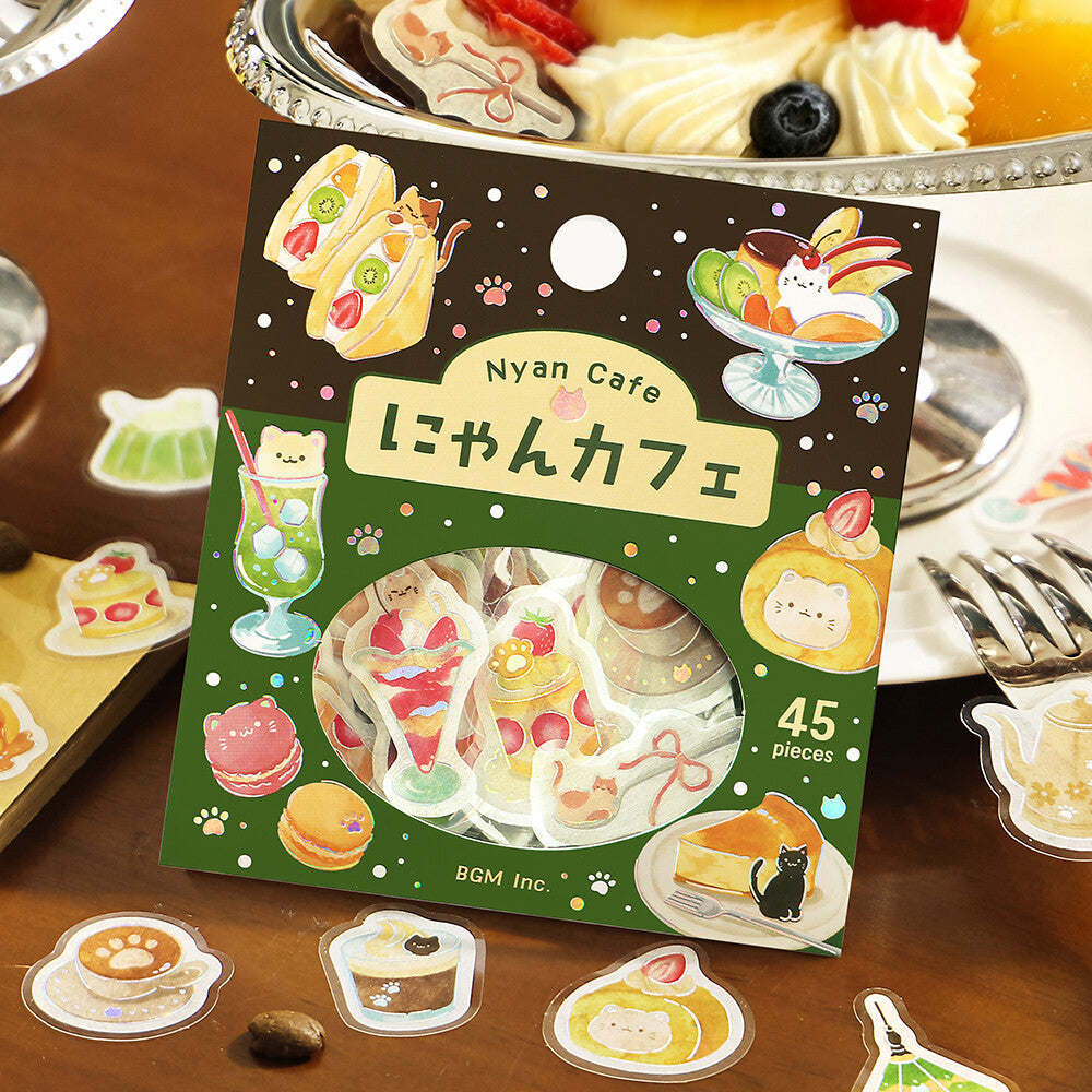 Flake Stickers - Itadakimasu nya~ Nyan Cafe