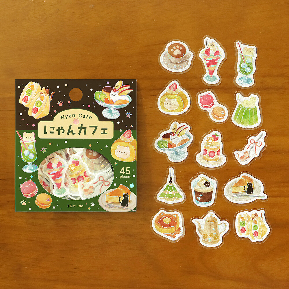 Flake Stickers - Itadakimasu nya~ Nyan Cafe