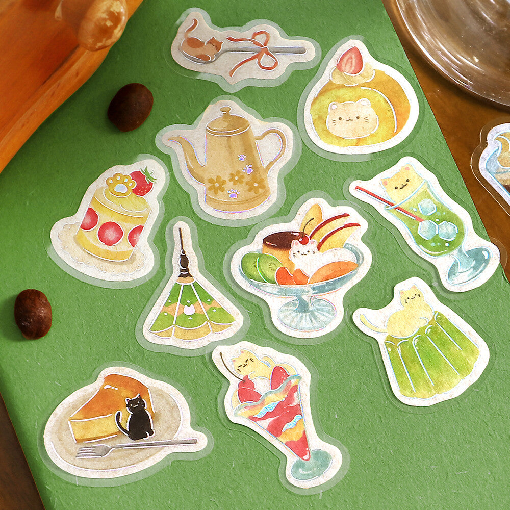 Flake Stickers - Itadakimasu nya~ Nyan Cafe