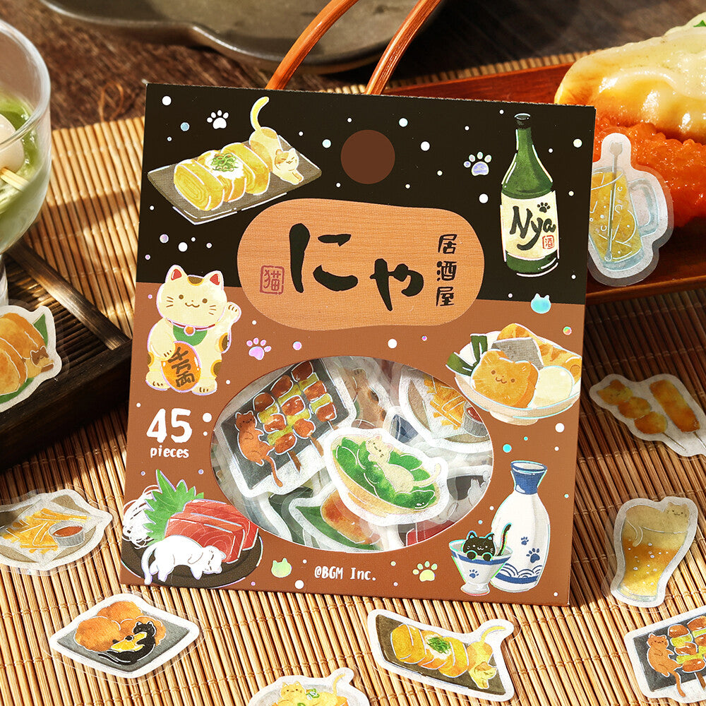 Flake Stickers - Itadakimasu nya~ Nya Izakaya