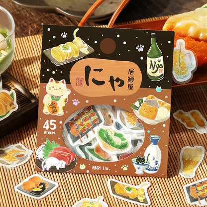 Flake Stickers - Itadakimasu nya~ Nya Izakaya