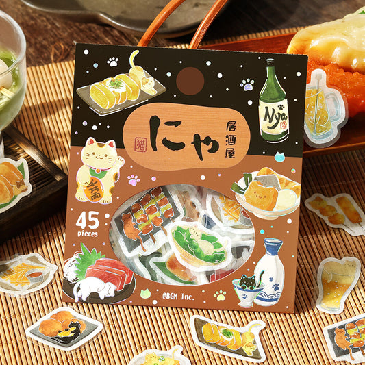 Flake Stickers - Itadakimasu nya~ Nya Izakaya