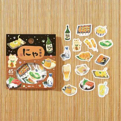 Flake Stickers - Itadakimasu nya~ Nya Izakaya