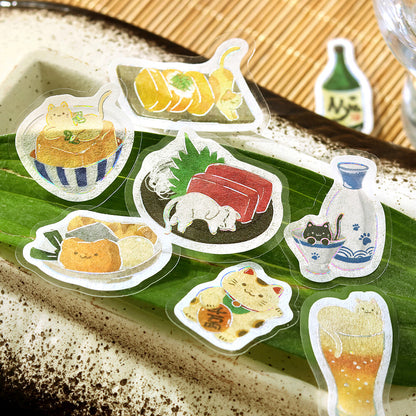 Flake Stickers - Itadakimasu nya~ Nya Izakaya