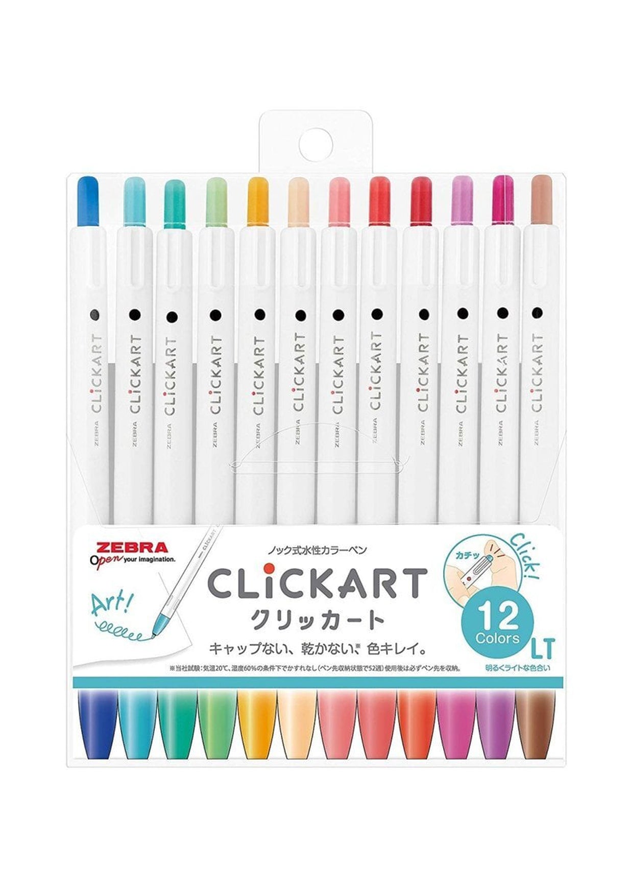 Stylos feutres Zebra Clickart - LT