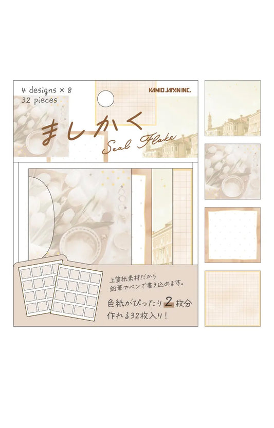 Flake stickers - Mashikaku marron