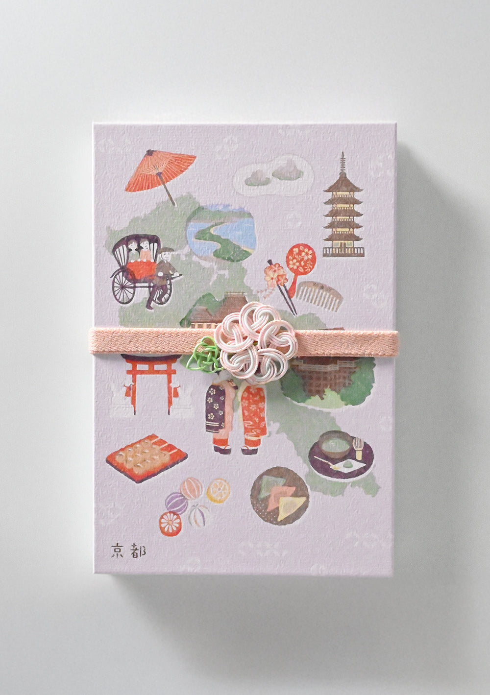 Élastique décoratif Mizuhiki - Sakura avec goshuin