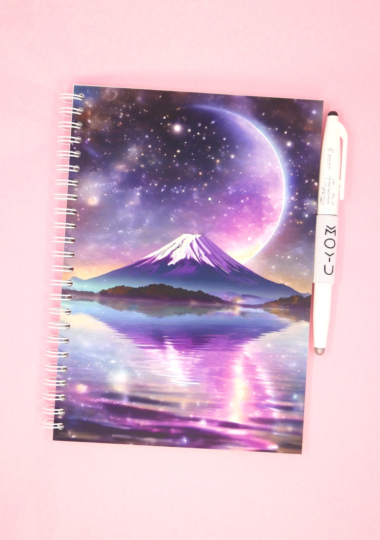 Carnet effaçable en papier-pierre - Mt Fuji anneaux blancs