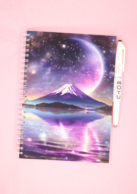 Carnet effaçable en papier-pierre - Mt Fuji anneaux blancs