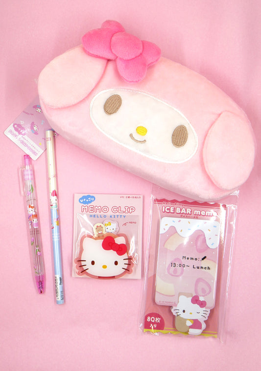Pack de papeterie Sanrio - My Melody & Hello kitty