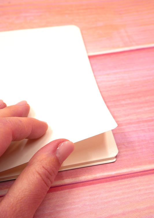 Carnet pour stickers - Kuroneko et gâteau à la fraise - page antiadhésive