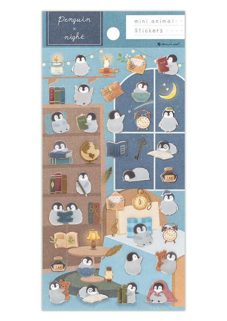 Stickers - Mini animal - Pingouin et nuit