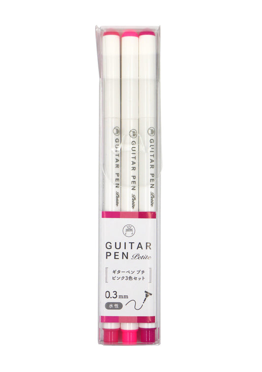 Set de 3 stylos Teranishi - Guitar Petite - Rose