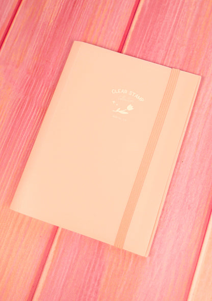 Pochette de rangement pour tampon transparent - Pink Flower