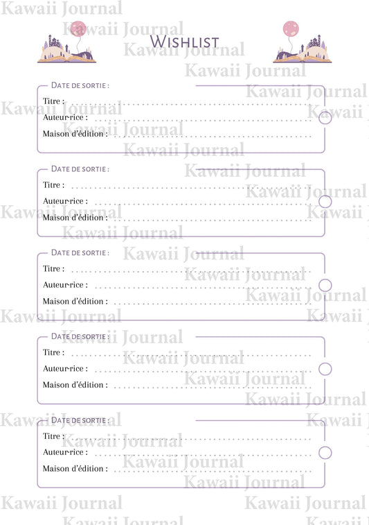 Reading Journal - Wishlist