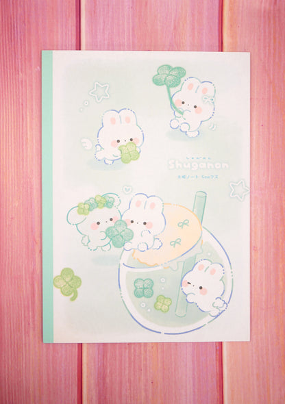 Cahier japonais - Shuganon et trèfle à quatre feuilles