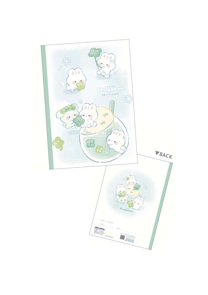 Cahier japonais - Shuganon et trèfle à quatre feuilles