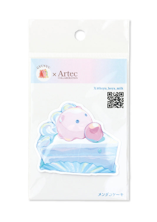 Sticker individuel Gyunyu - Pieuvre Mendako et gâteau