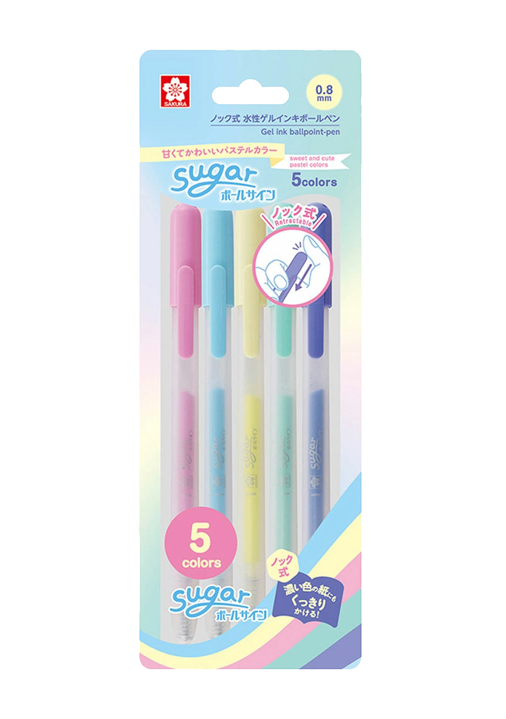Set de 5 stylos gel - Sugar Sakura Craypas