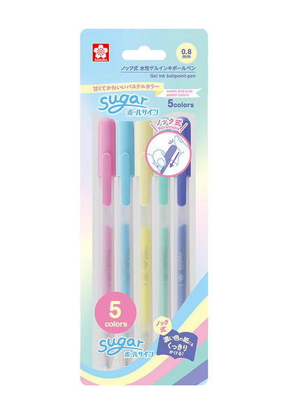 Set de 5 stylos gel - Sugar Sakura Craypas