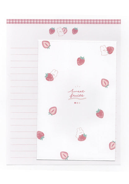 Set kawaii de papier à lettres et enveloppes - Sweet Taste