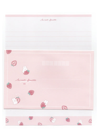 Set kawaii de papier à lettres et enveloppes - Sweet Taste