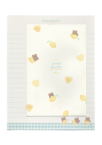 Set kawaii de papier à lettres et enveloppes - Sweet Taste