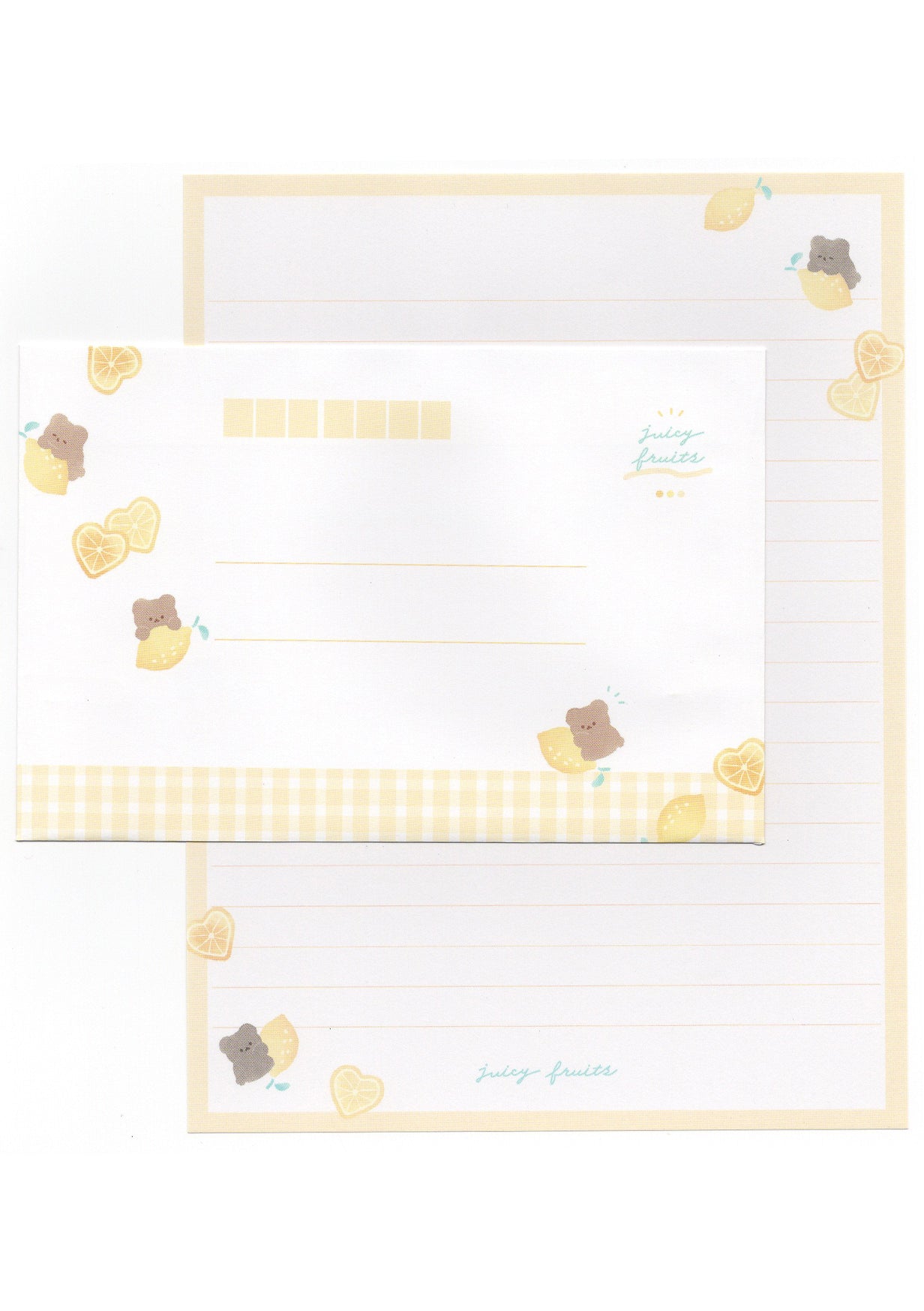 Set kawaii de papier à lettres et enveloppes - Sweet Taste