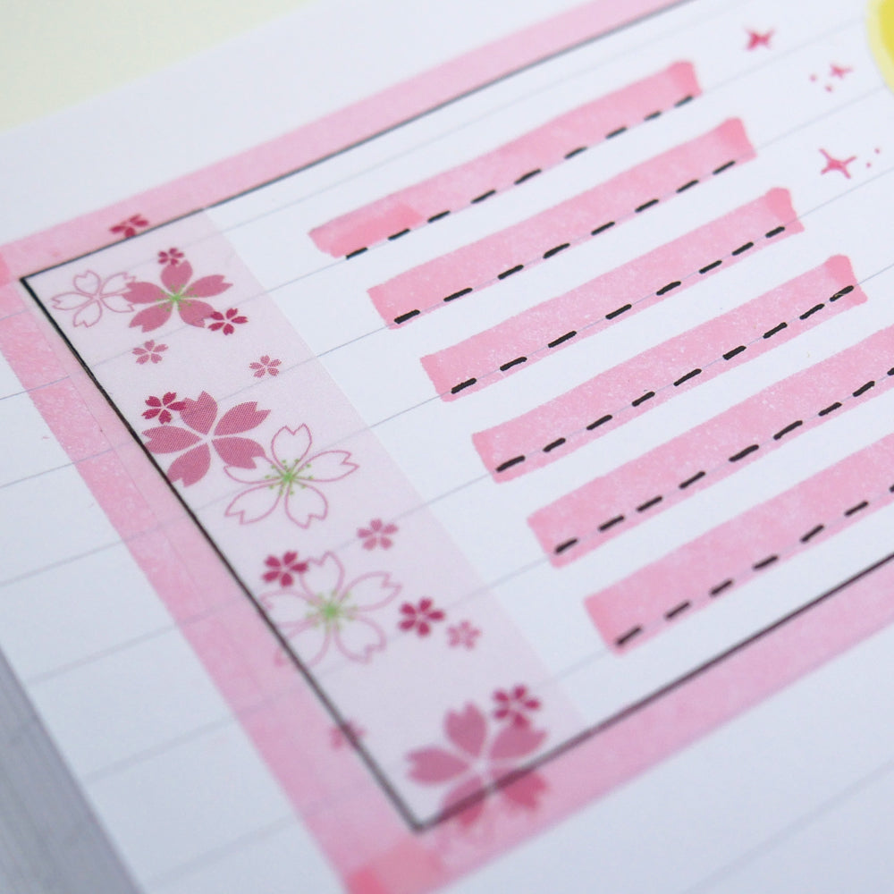washi tape sakura cadre bullet journal