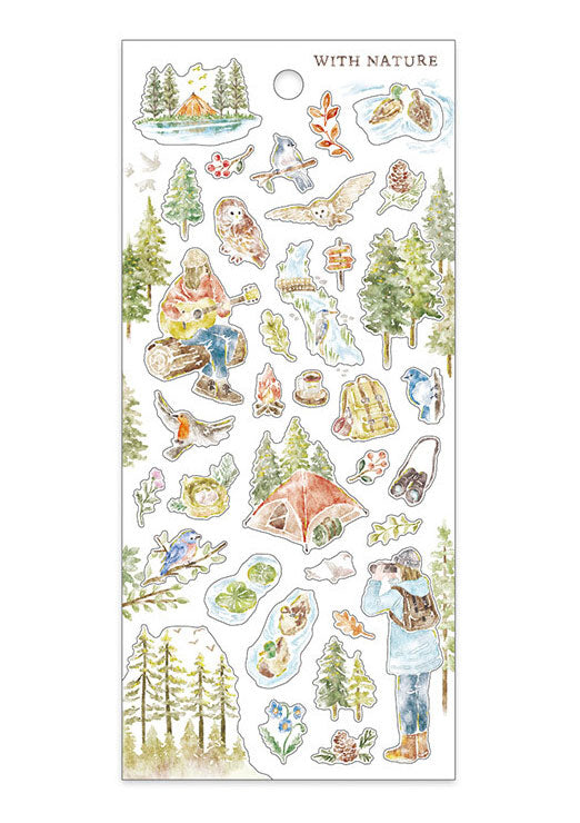 Stickers - With Nature - Oiseaux dans la forêt