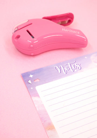 Agrafeuse sans agrafes - Harinacs Kokuyo test rose