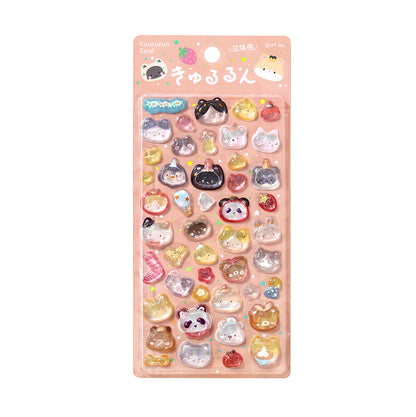 Drop Stickers - Kyururun - Animaux kawaii