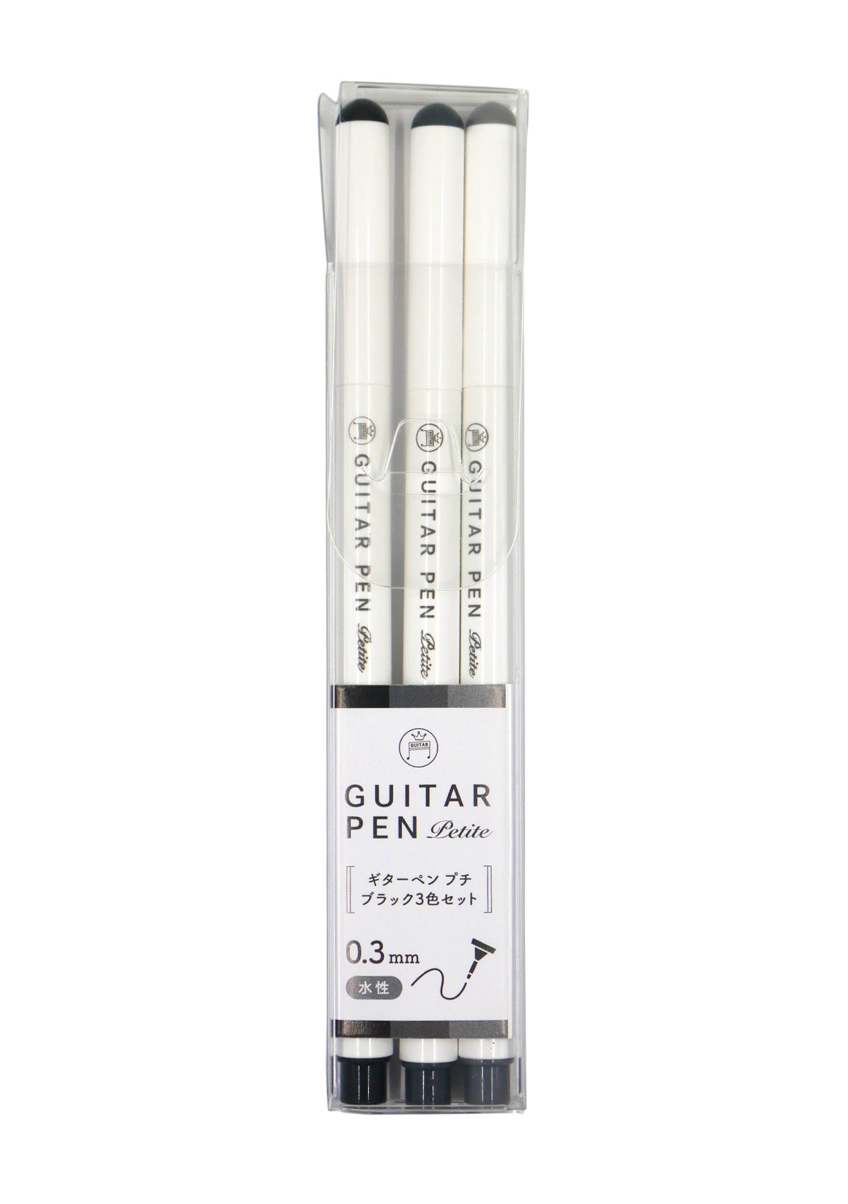 Set de 3 stylos Teranishi - Guitar Petite - Noir